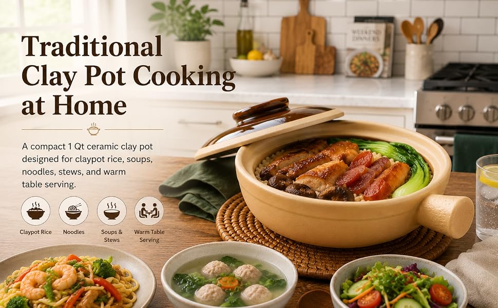 Traditional Clay Pot Cooking at Home