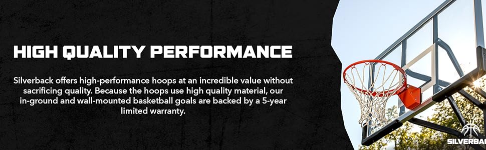 High Quality Performance - We offer high performance hoops at an incredible value.