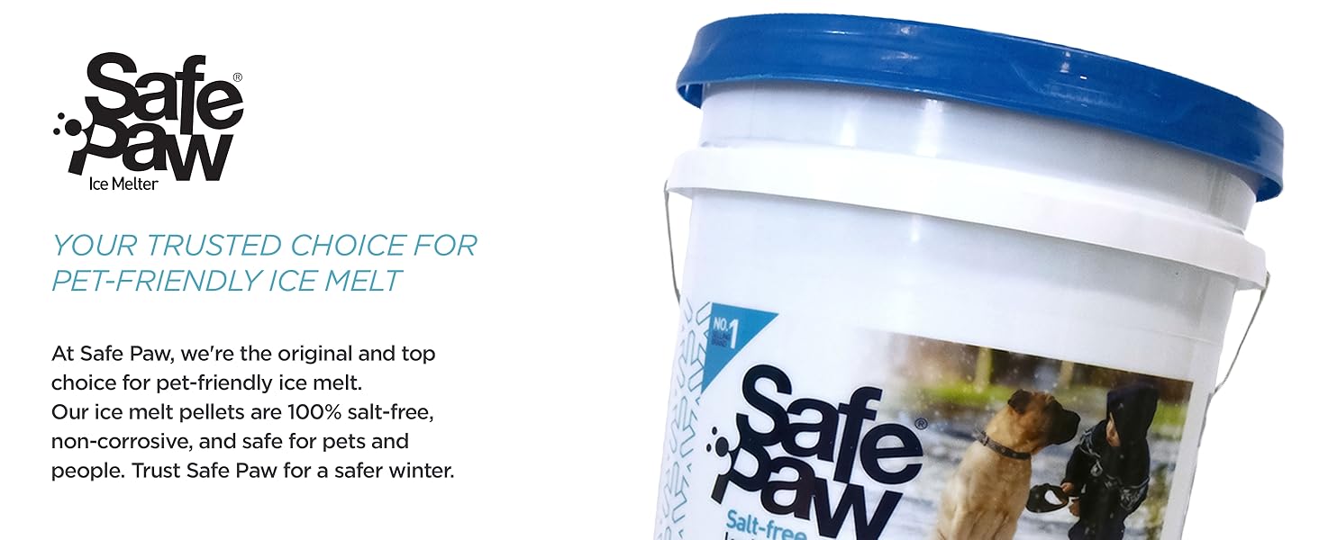 Safe Paw Pet Safe Ice Melt, 100% Salt and Chloride free