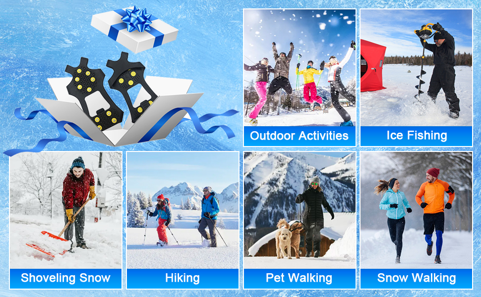 ice cleats snow traction crampons