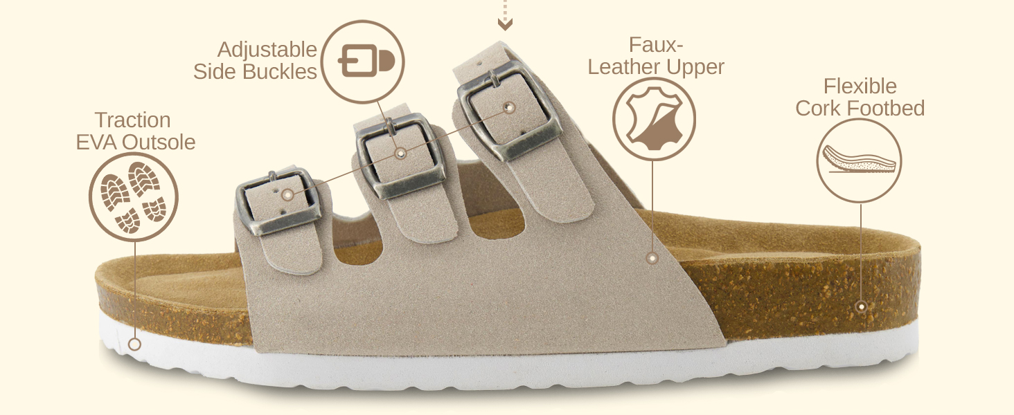 lela, banner, lifestyle, cushionaire, cork footbed sandal