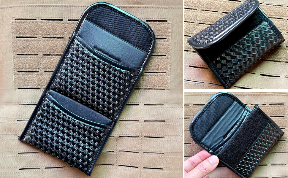 Basketweave Glove Pouch