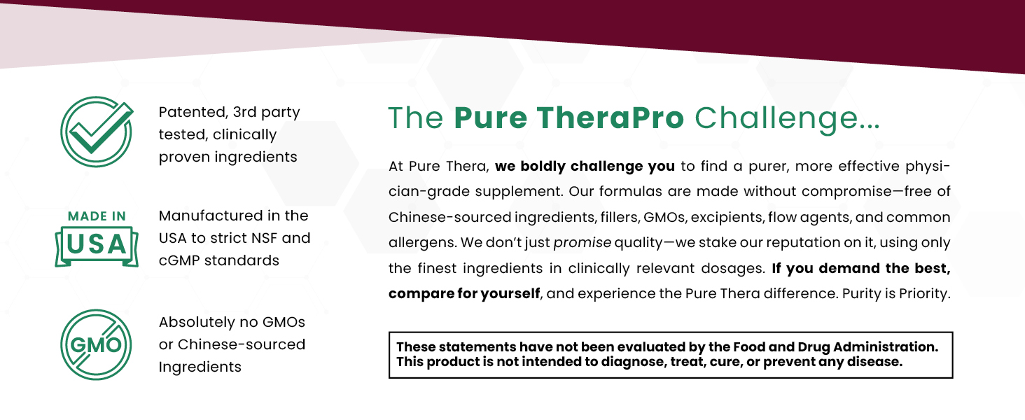 PureThera Pro has a commitment to vibrant health, trust and transparency—purity is priority