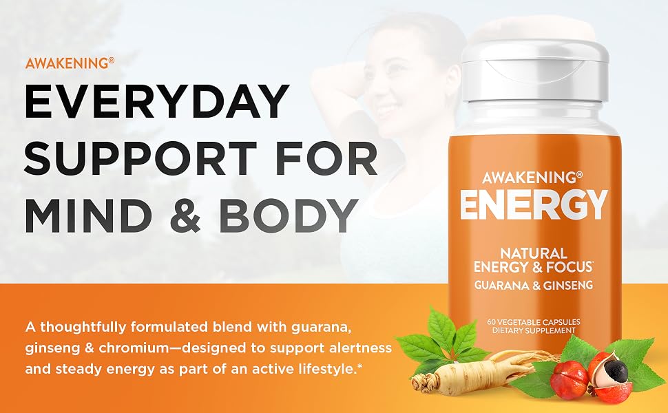 Natural energy supplement for men and women