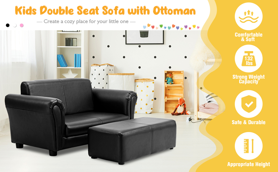 kids double seat sofa