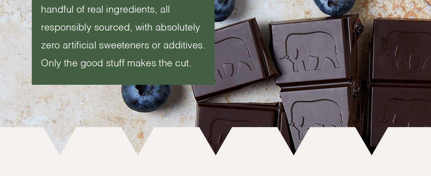 Endangered Species Dark Chocolate Candy Bars Espresso Beans 72% cocoa