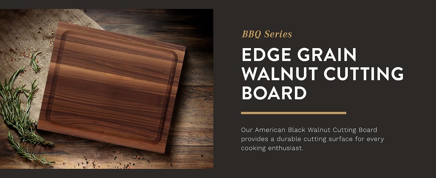 John Boos Walnut Wood Juice Groove Cutting Board w/Boos Block Maintenance Set
