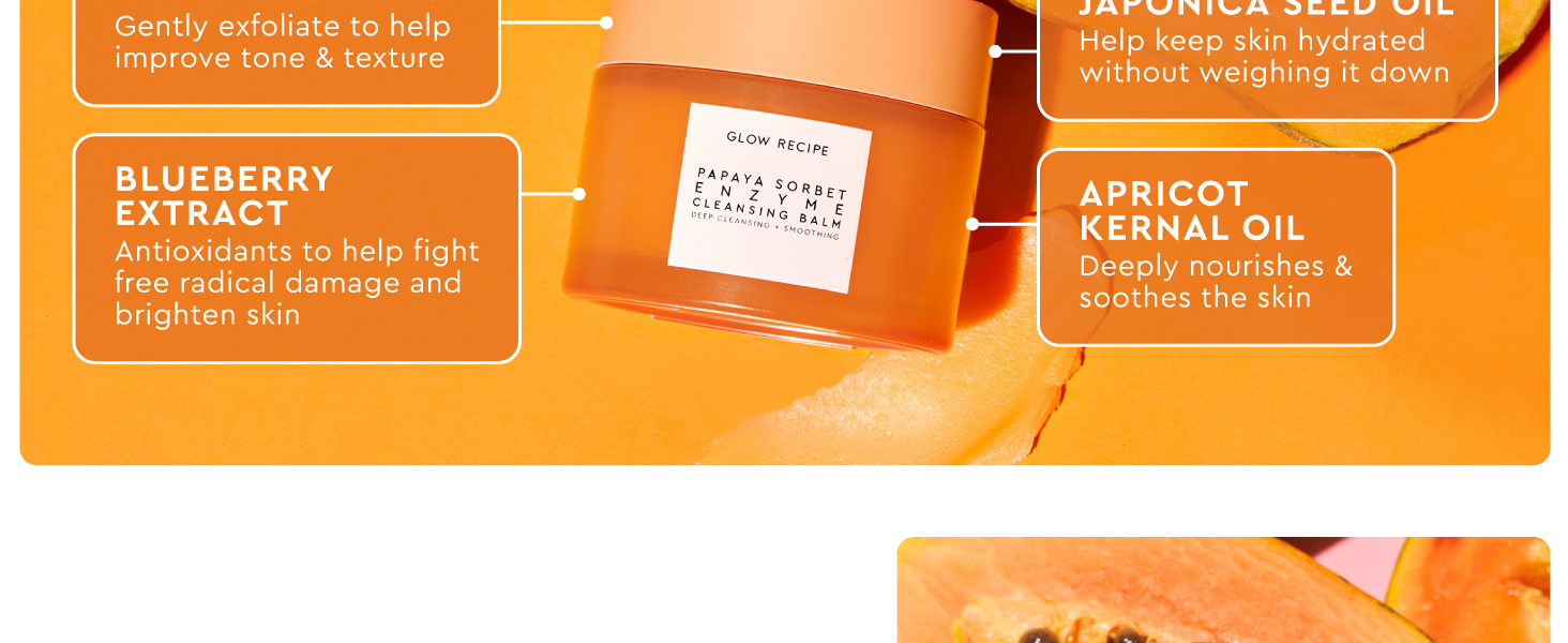 papaya sorbet enzyme balm