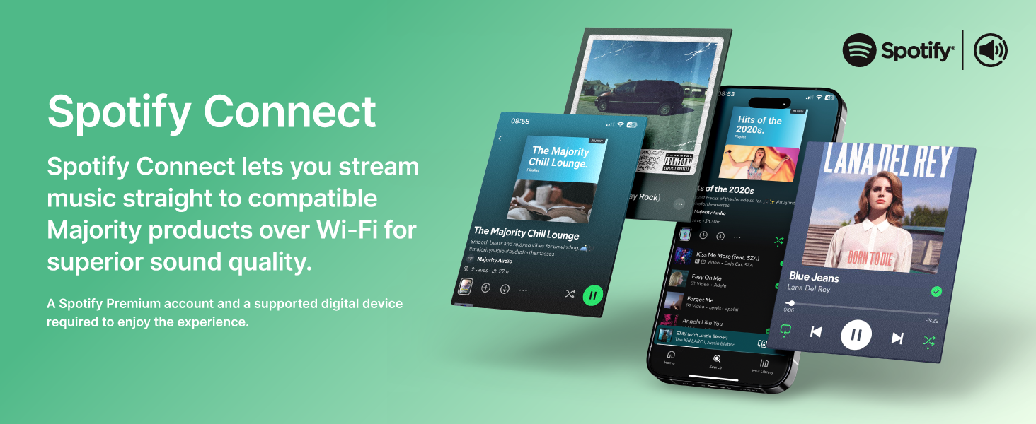 The Touro Portable Radio with Spotify Connect lets you stream your favorite tunes effortlessly.