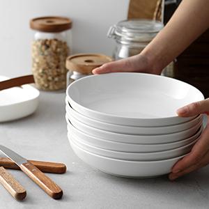 White bowls