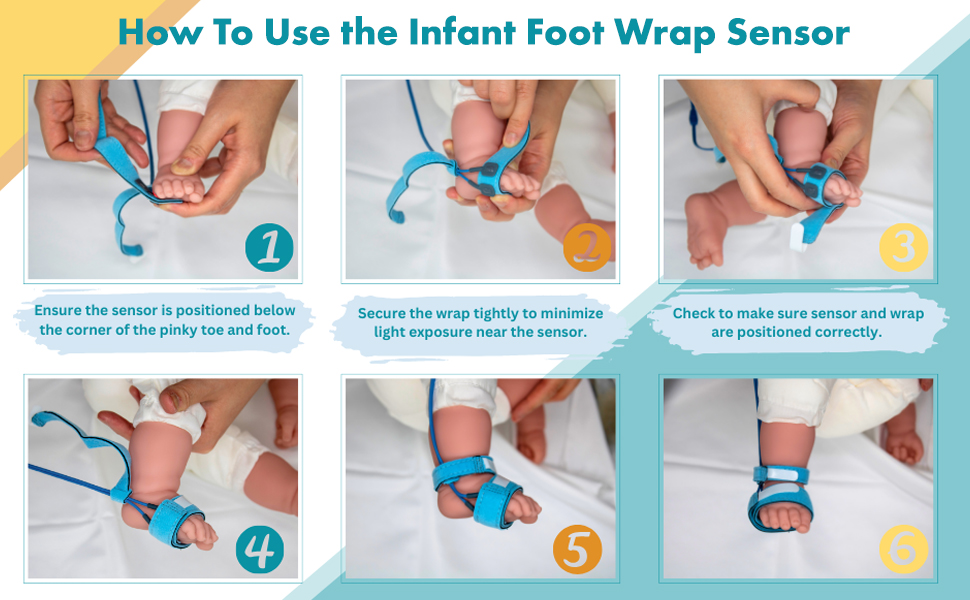 Infant Foot Wrap SpO2 Sensor #72 CMI Health