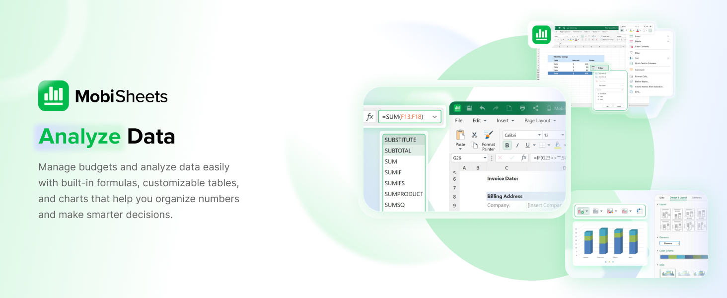 MobiSheets - Analize Data