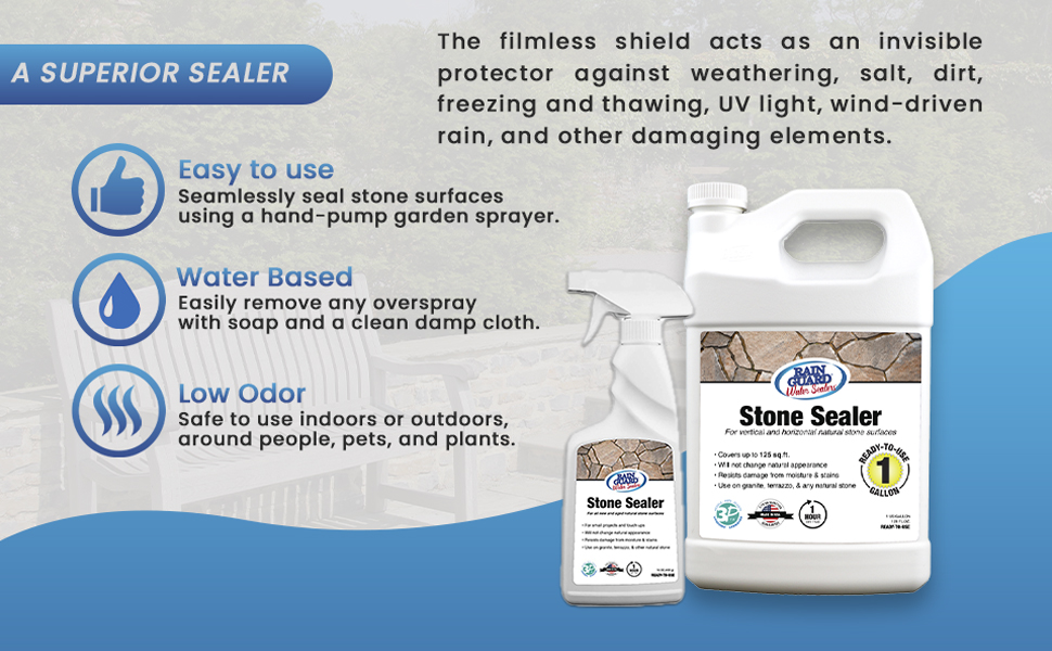 stone sealer rain guard