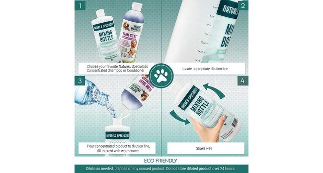 Natures Specialty Mixing Bottle how to