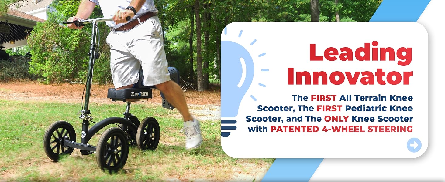 Leg scooter kneeling injury lightweight strong support light weight folding foldable compact design