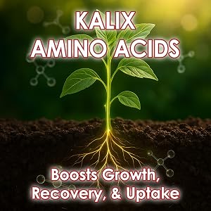 KALIX Amino Acids improve nutrient uptake, boost stress recovery, and drive vigorous plant growth.