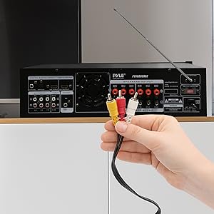 6-Channel Bluetooth Hybrid Home Amplifier - 2000W Home Audio Rack Mount Stereo Power Amplifier Recei