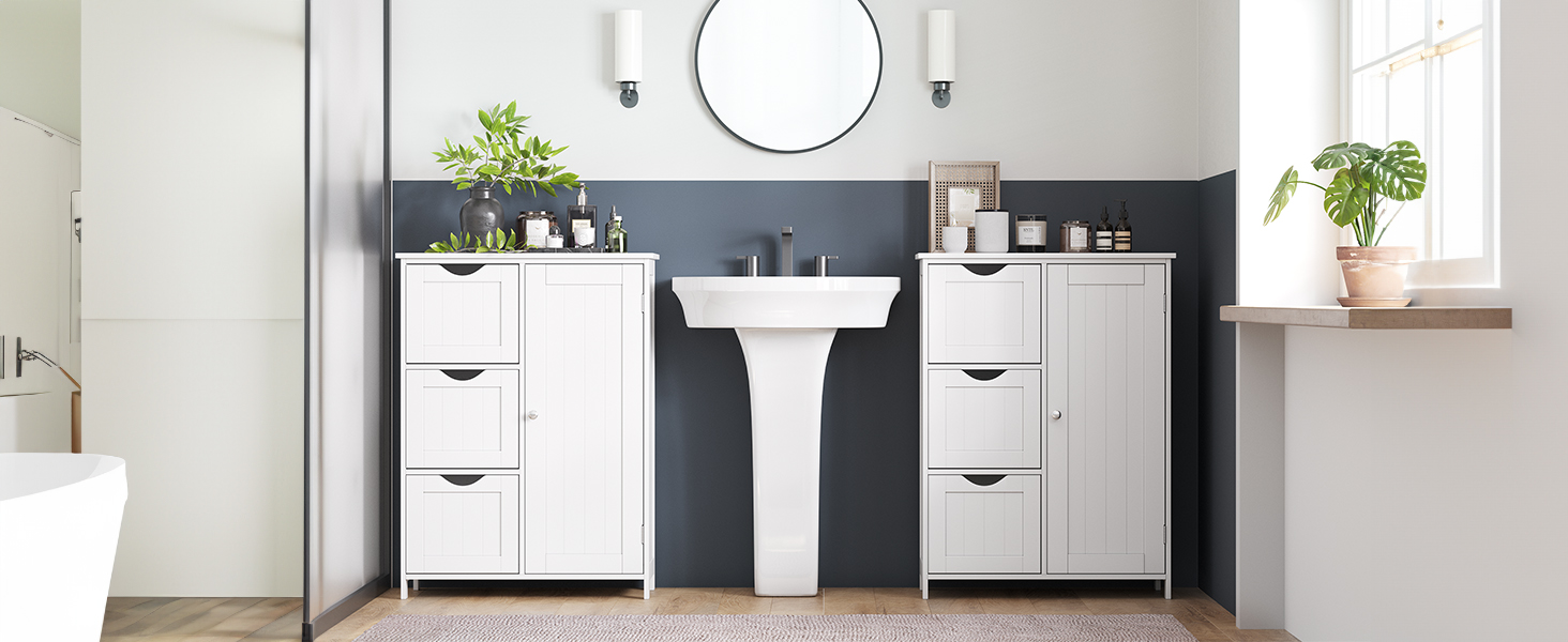 Bathroom Floor Storage Cabinet