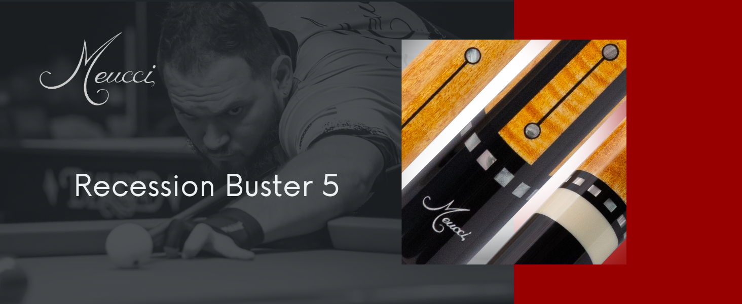 Meucci cues recession buster 5 low deflection pool cue