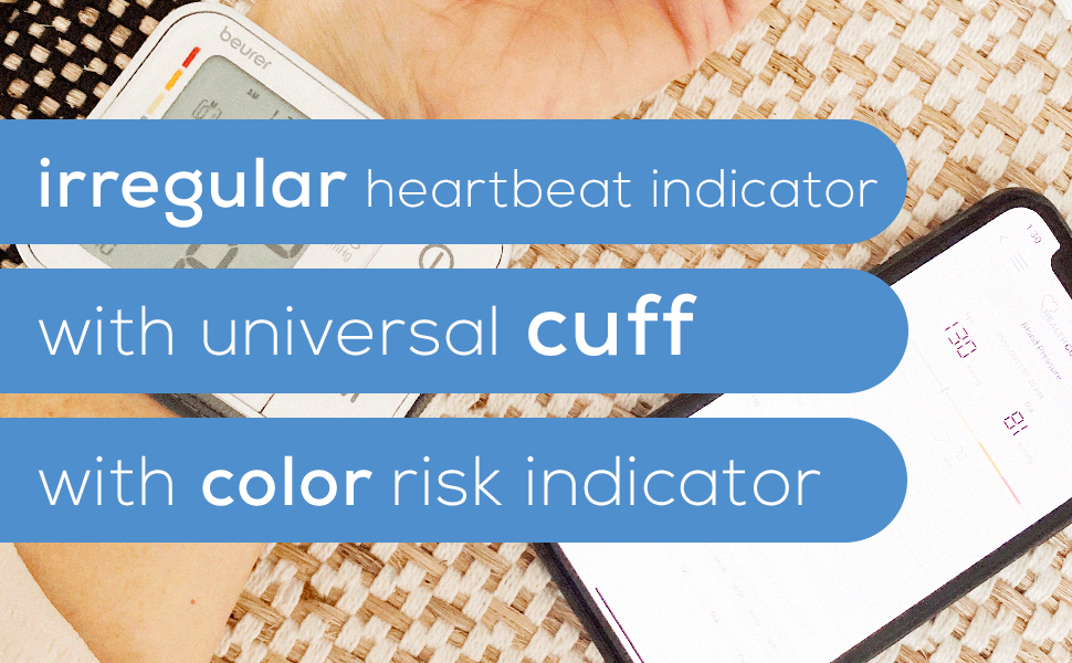 Beurer Bluetooth Smart, Wireless &amp; Automatic Wrist Blood Pressure Monitor features