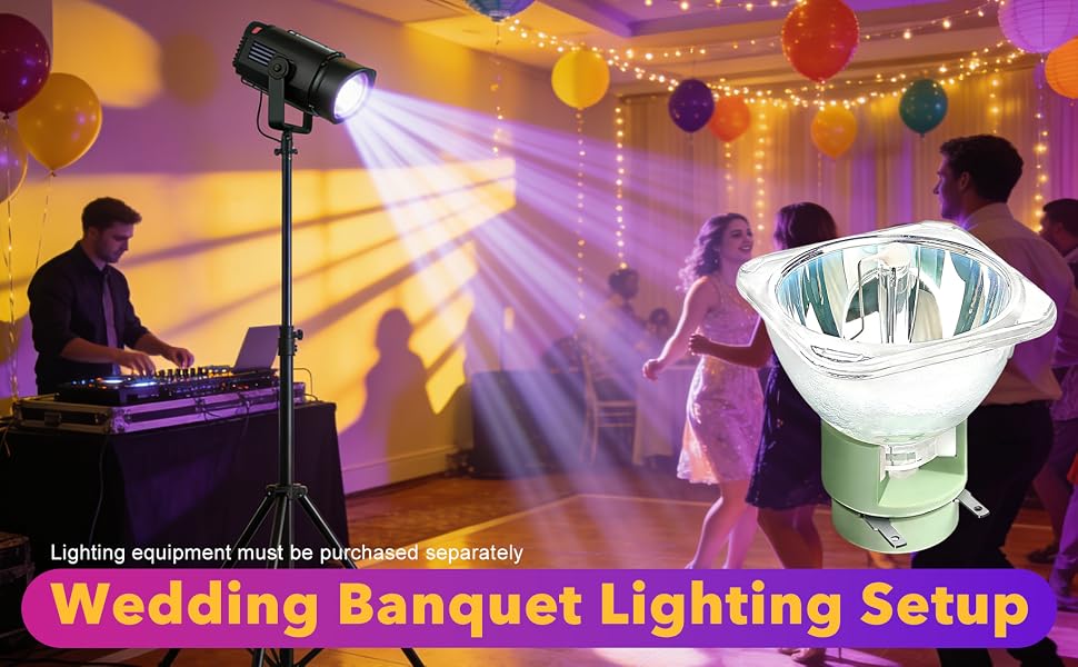 Wedding Banquet Lighting Setup