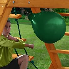 Punching Ball in green under play deck