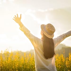 Looking at sun