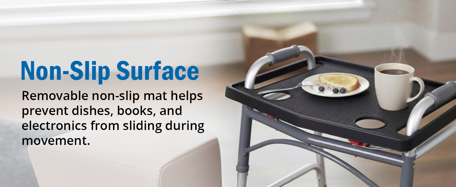 Carry meals safely hands steady on walker prevents spills and accidents