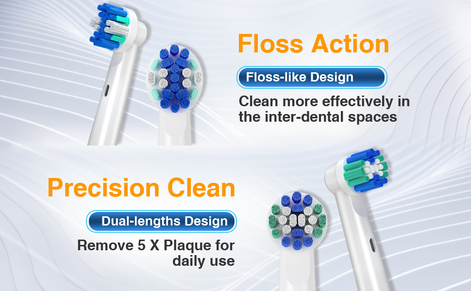 16 Pcs Oral B REPLACEMENT TOOTHBRUSH HEADS