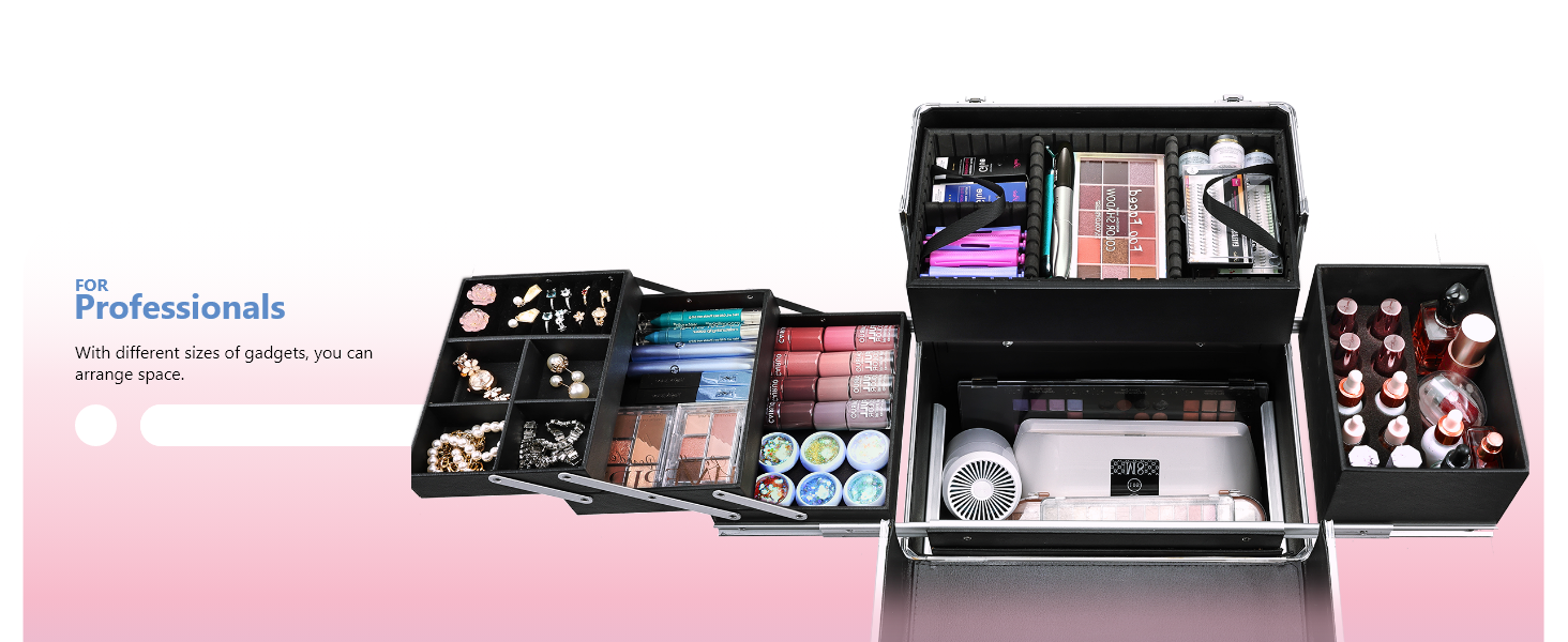 makeup rolling case
