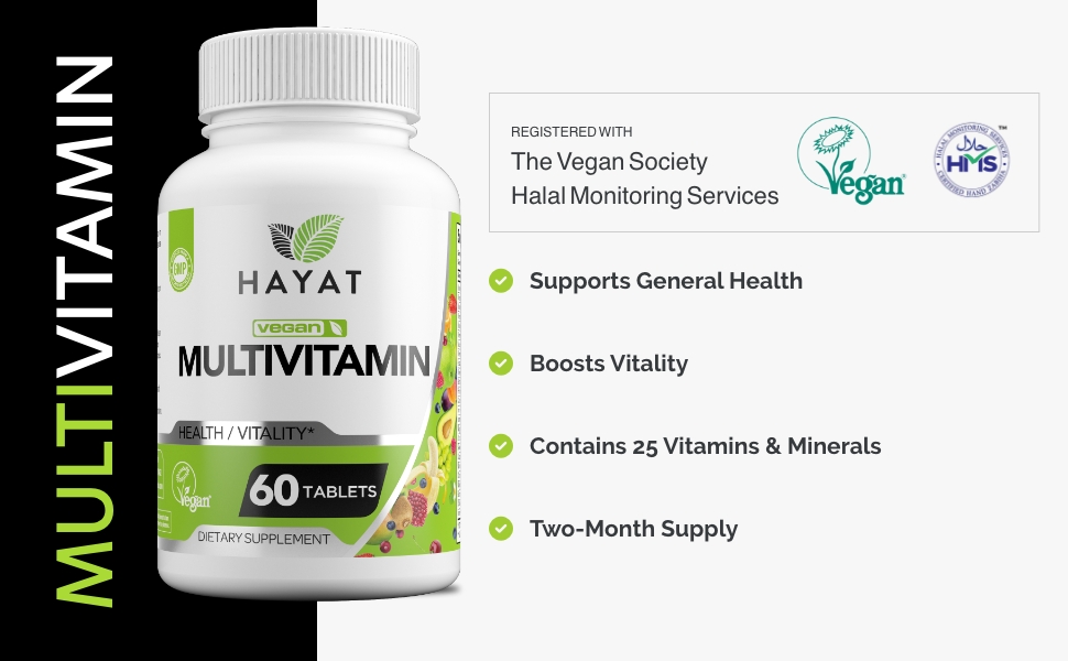Supports General Health, Contains 25 Vitamins &amp; Minerals, Boosts Vitality