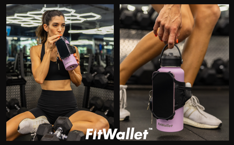 Water Bottle Caddy, Cell Phone Water Bottle Strap, Water Bottle Pouch