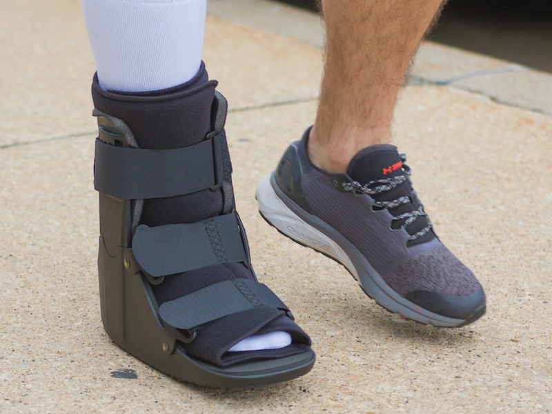 lightweight and low profile walking boot