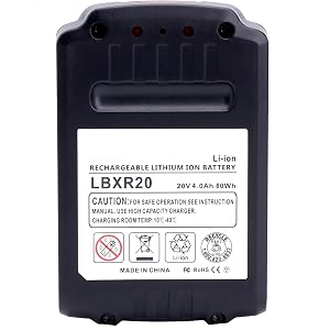 Lasica replacement for black and decker LBXR20 Battery