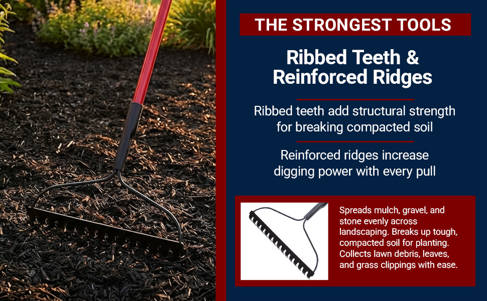 Bow Rake 16" Tines