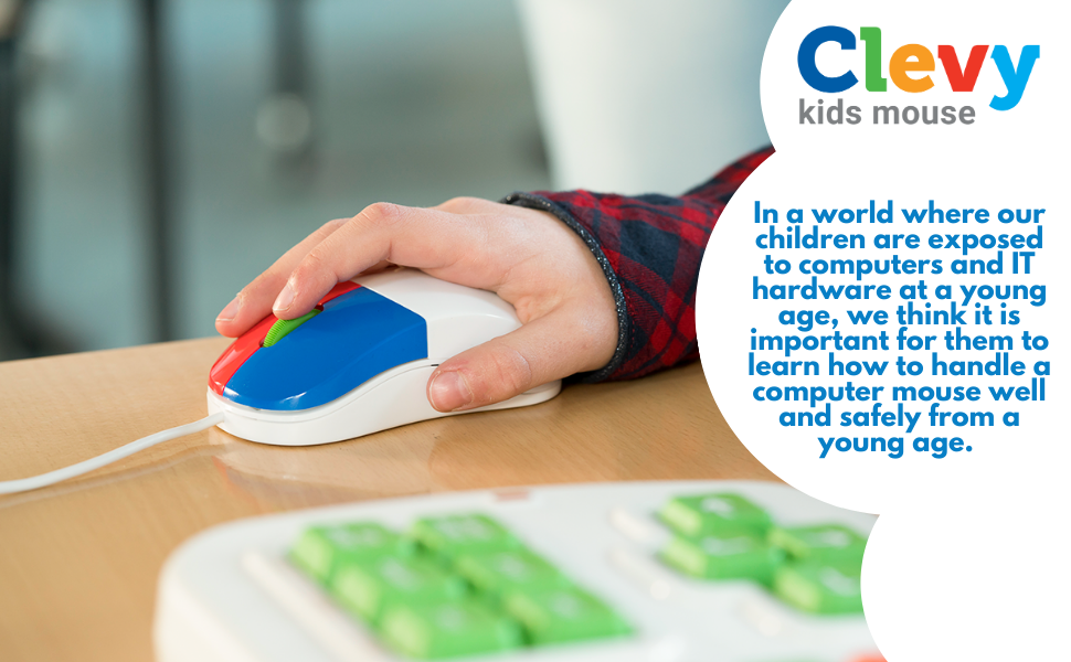 kids mouse ergonomic for laptop cute computer school kid wired friendly clevy keyboard children