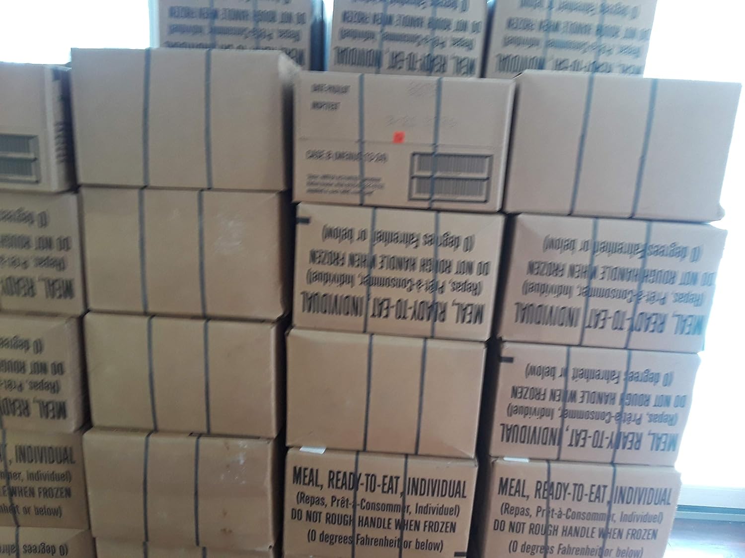 MILITARY MREs BOX A INSP/TEST DATE 03/2021 | MRE Box Genuine Military – Case A, Inspection/Test Date 03/2021, Field-Ready Meals Ready to Eat
