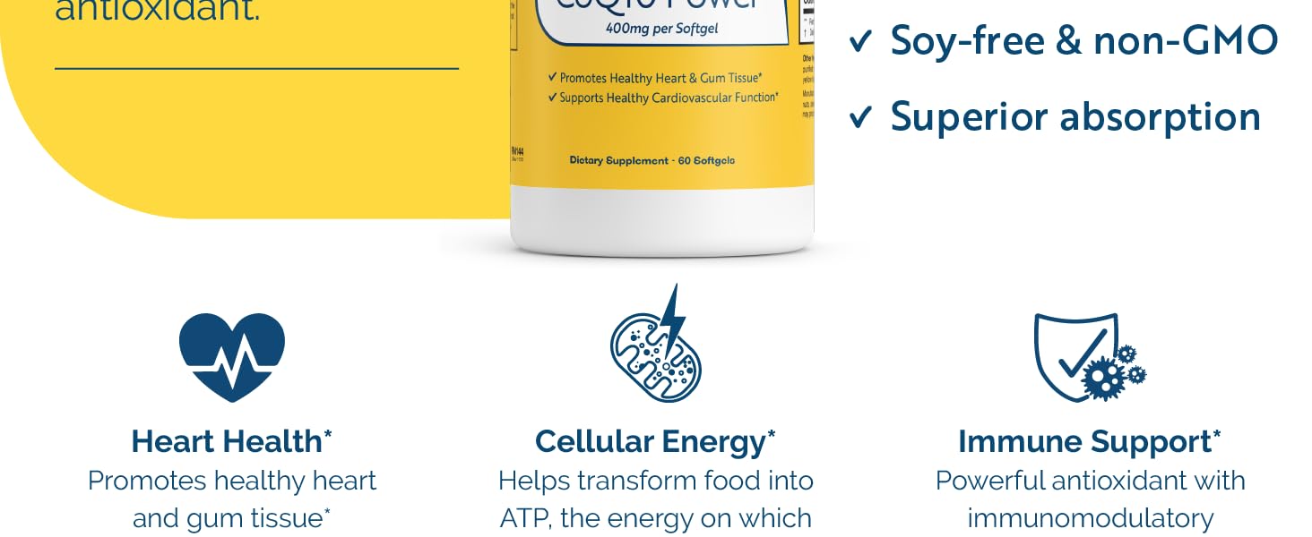 energy support supplement heart health immune support supplement