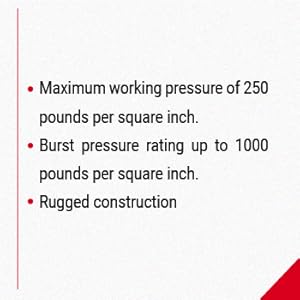 1635 50 Foot EPDM 3/8" ID Rubber Air Hose characteristics