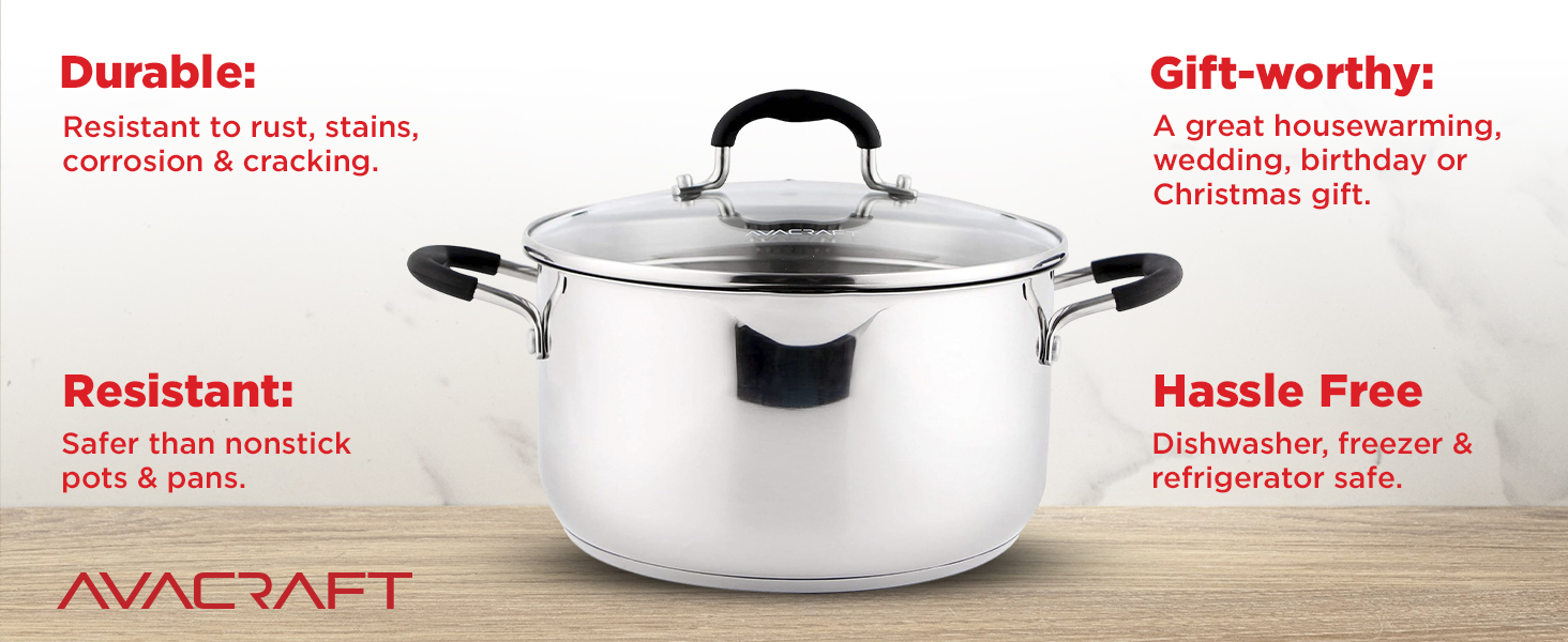 AVACRAFT 6 QT Stock Pot
