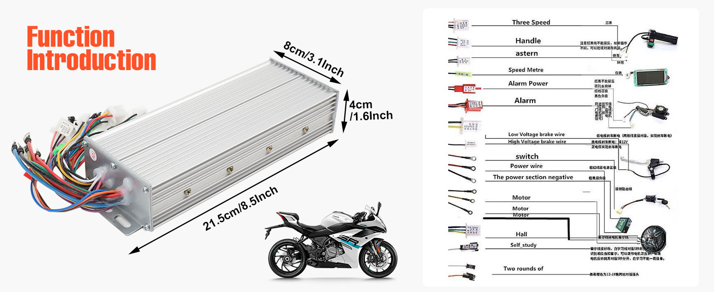 Electrical Scooter E Bike Bicycle Tricycle Brushless Motor Control Box