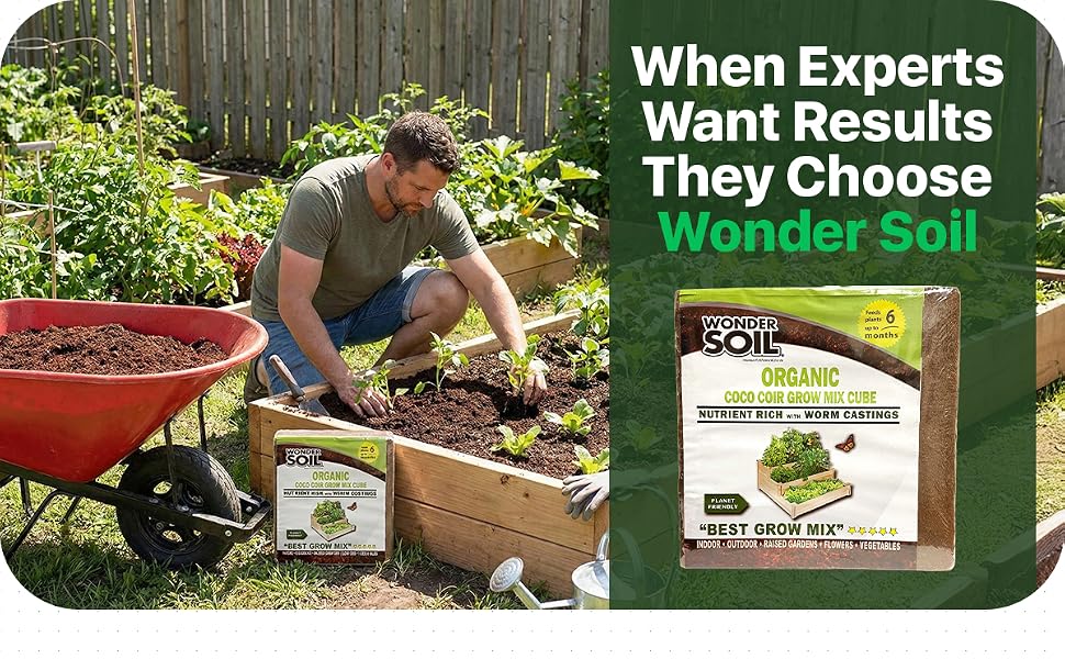 organic ready to plant compressed coco coir fully loaded brick blocks worm castings indoor outdoor