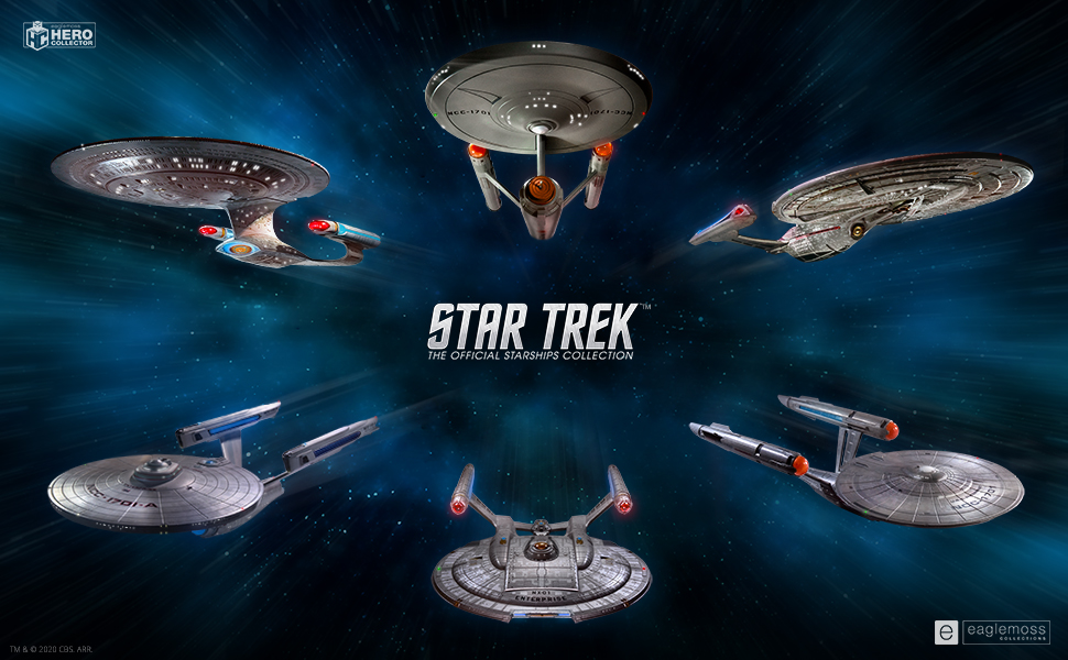 star trek, star trek collection, star trek starships, eaglemoss, eaglemoss hero collector