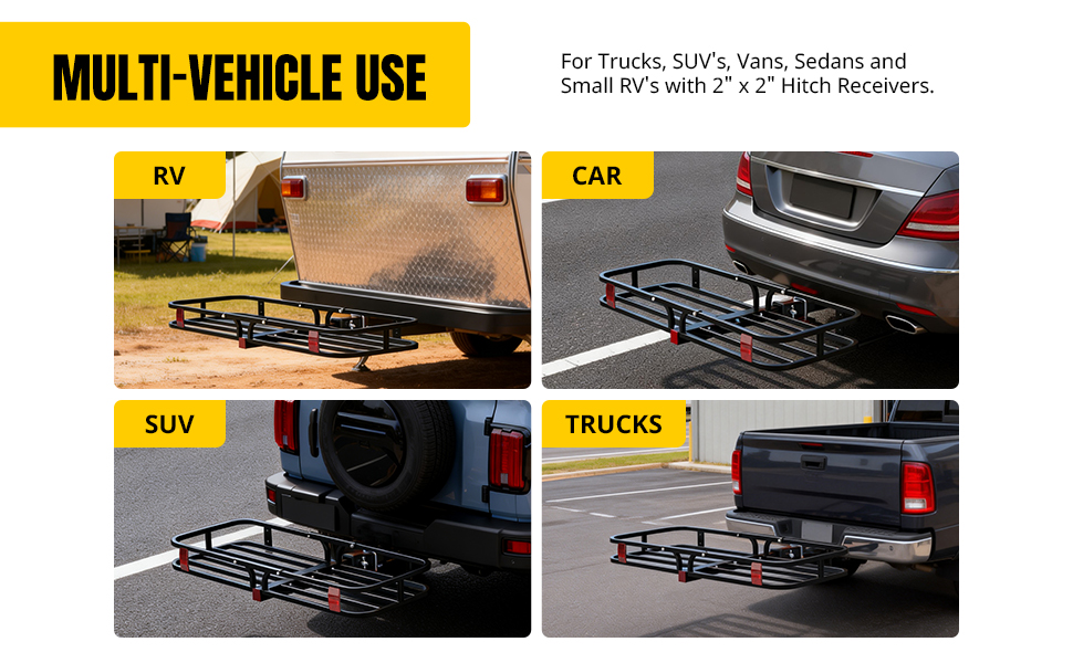 hauler basket tow accessory camping gear roof rack alternative heavy duty luggage hitch mount
