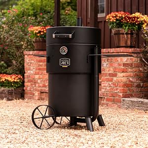 oklahoma;joes;drum;lifestyle;orange;drum;pitbarrel;pit;boss;pitboss;traeger;trager;treger;steel;side