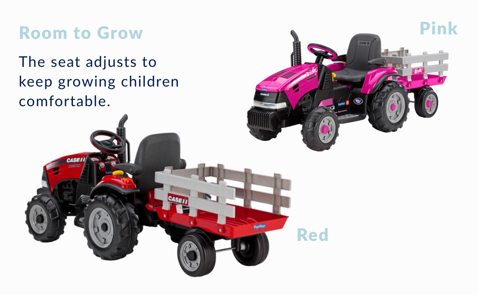 peg perego toys for child - case ih magnum tractor with trailer