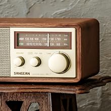 WR-11, Sangean, SANGEAN, am, fm, tabletop, portable, wood, classic,