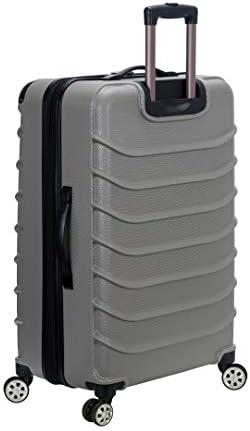 Rockland Speciale Hardside 2 Piece Expandable Spinner Luggage Set, (20"/28"), Black