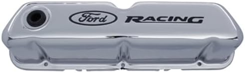Performance Valve Cover Set | Tall Valve Cover for 289/302/351W Engines | With Oil Fill & Breather Grommet | With Baffle | Chrome Steel | Racing