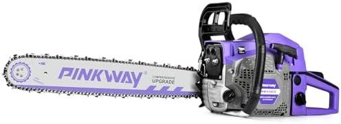 2-cycle 63CC Chainsaw Saw Gas Powered 20" Chain Saws Cordless Petrol Saw Handheld Chainsaw for Cutting Wood Trees Branches (63ACK)